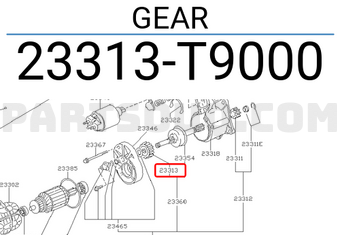 Nissan 23313T9000 GEAR