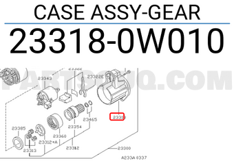 Nissan 233180W010 CASE ASSY-GEAR