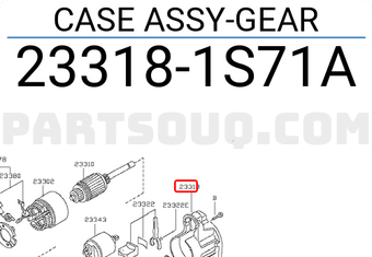 Nissan 233181S71A CASE ASSY-GEAR