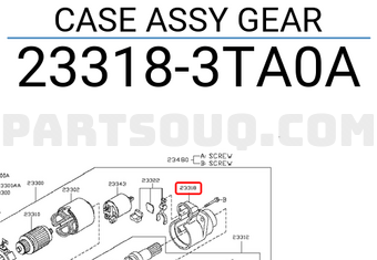 Nissan 233183TA0A CASE ASSY GEAR