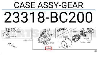 Nissan 23318BC200 CASE ASSY-GEAR