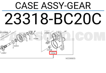 Nissan 23318BC20C CASE ASSY-GEAR