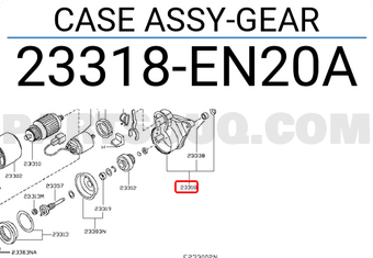 Nissan 23318EN20A CASE ASSY-GEAR