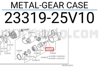 Nissan 2331925V10 METAL-GEAR CASE