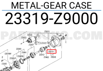 Nissan 23319Z9000 METAL-GEAR CASE