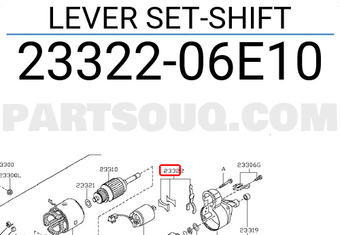 Nissan 2332206E10 LEVER SET-SHIFT