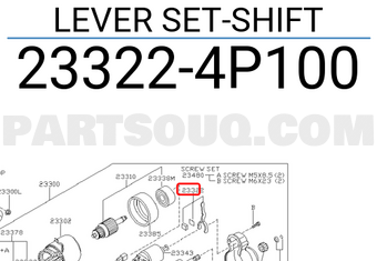 Nissan 233224P100 LEVER SET-SHIFT
