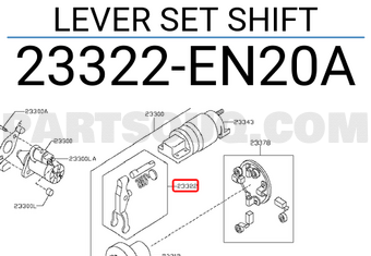 Nissan 23322EN20A LEVER SET SHIFT