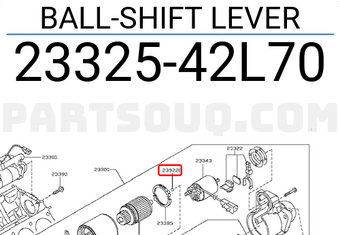 Nissan 2332542L70 BALL-SHIFT LEVER