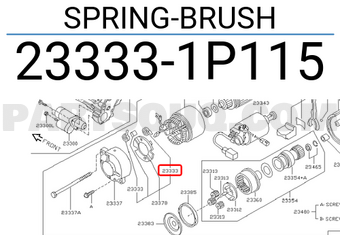 Nissan 233331P115 SPRING-BRUSH