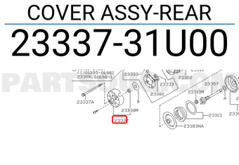Nissan 2333731U00 COVER ASSY-REAR