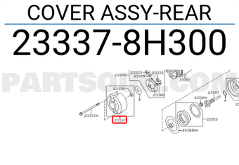 Nissan 233378H300 COVER ASSY-REAR