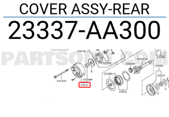 Nissan 23337AA300 COVER ASSY-REAR