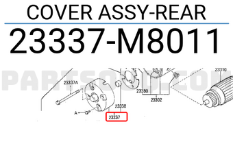 Nissan 23337M8011 COVER ASSY-REAR