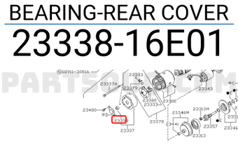 Nissan 2333816E01 BEARING-REAR COVER