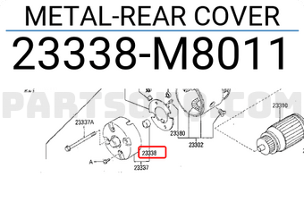 Nissan 23338M8011 METAL-REAR COVER