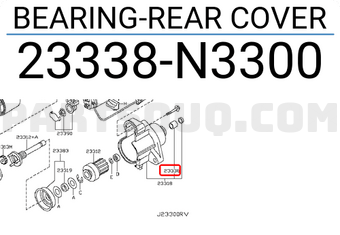Nissan 23338N3300 BEARING-REAR COVER