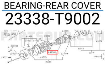 Nissan 23338T9002 BEARING-REAR COVER