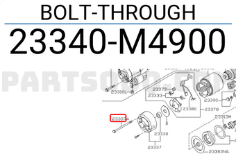 Nissan 23340M4900 BOLT-THROUGH