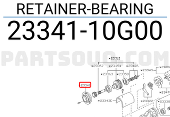 Nissan 2334110G00 RETAINER-BEARING