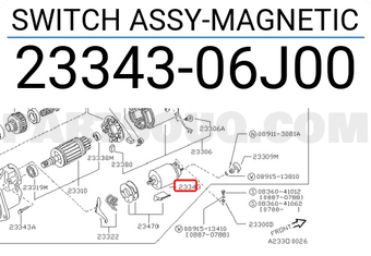 Nissan 2334306J00 SWITCH ASSY-MAGNETIC
