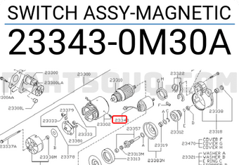 Nissan 233430M30A SWITCH ASSY-MAGNETIC