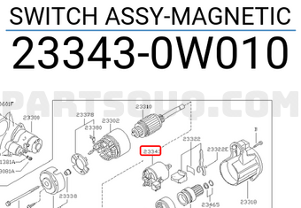 Nissan 233430W010 SWITCH ASSY-MAGNETIC