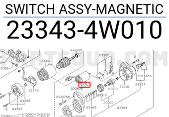 Nissan 233434W010 SWITCH ASSY-MAGNETIC