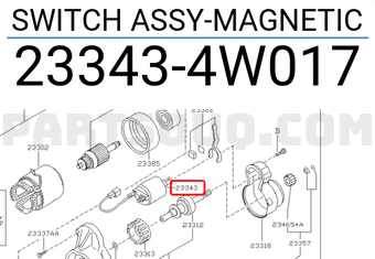 Nissan 233434W017 SWITCH ASSY-MAGNETIC