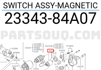 Nissan 2334384A07 SWITCH ASSY-MAGNETIC