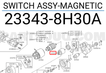 Nissan 233438H30A SWITCH ASSY-MAGNETIC