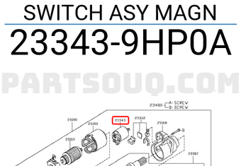 Nissan 233439HP0A SWITCH ASY MAGN