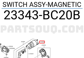 Nissan 23343BC20B SWITCH ASSY-MAGNETIC