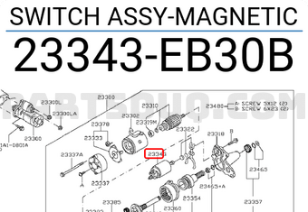 Nissan 23343EB30B SWITCH ASSY-MAGNETIC