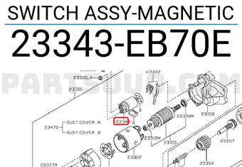 Nissan 23343EB70E SWITCH ASSY-MAGNETIC