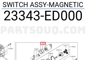 Nissan 23343ED000 SWITCH ASSY-MAGNETIC