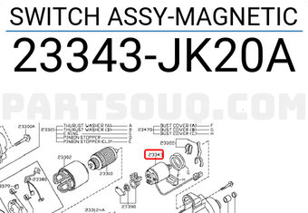 Nissan 23343JK20A SWITCH ASSY-MAGNETIC