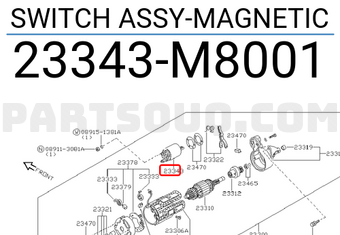 Nissan 23343M8001 SWITCH ASSY-MAGNETIC