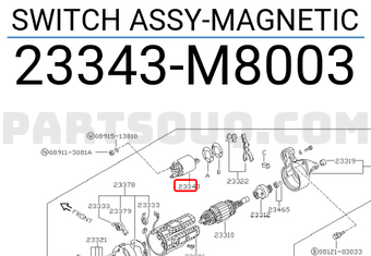 Nissan 23343M8003 SWITCH ASSY-MAGNETIC