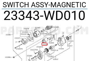 Nissan 23343WD010 SWITCH ASSY-MAGNETIC