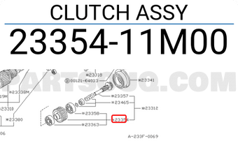Nissan 2335411M00 CLUTCH ASSY