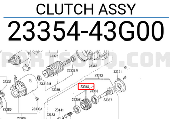 Nissan 2335443G00 CLUTCH ASSY