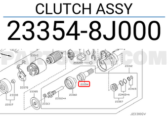 Nissan 233548J000 CLUTCH ASSY