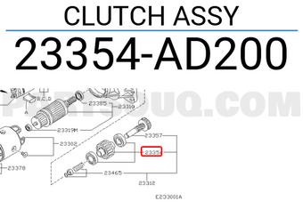 Nissan 23354AD200 CLUTCH ASSY