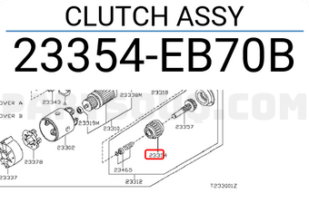 Nissan 23354EB70B CLUTCH ASSY