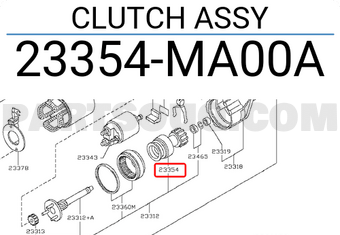 Nissan 23354MA00A CLUTCH ASSY