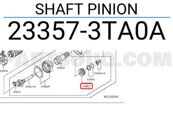 Nissan 233573TA0A SHAFT PINION