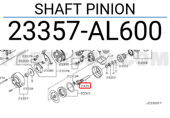 Nissan 23357AL600 SHAFT PINION