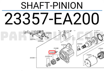 Nissan 23357EA200 SHAFT-PINION
