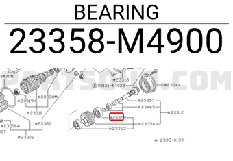Nissan 23358M4900 BEARING